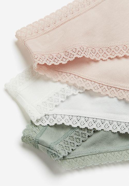 H&M - 3 Pack cotton bikini briefs - multi
