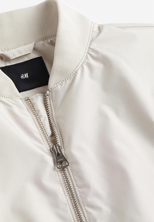 H&M - Bomber jacket - light greige