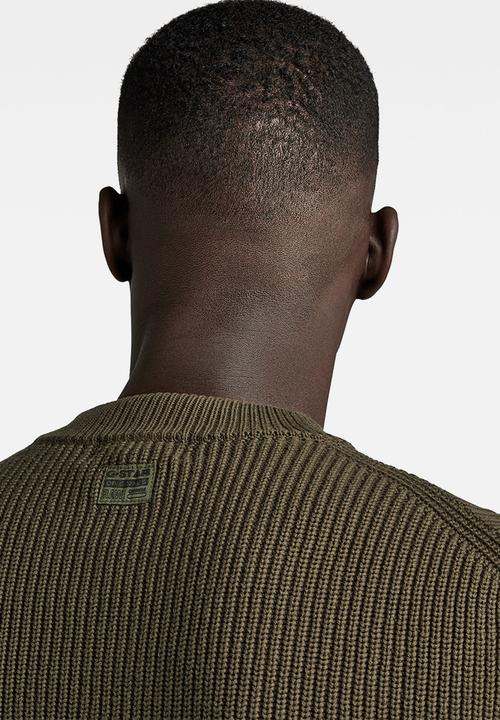 G-STAR - Pullover knitted sweater - dark olive