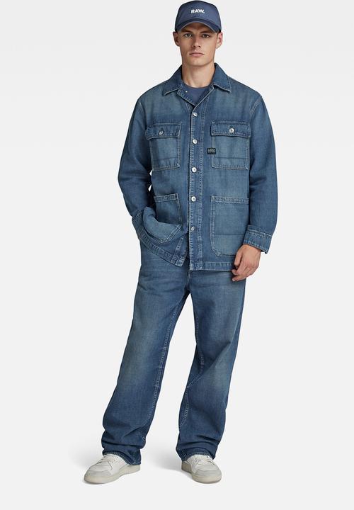 G-STAR - Chore jacket - faded mallard blue
