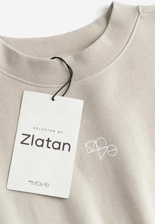 H&M - Drymove™ pocket-detail sweatshirt - light greige