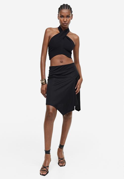 H&M - Asymmetric skirt - black