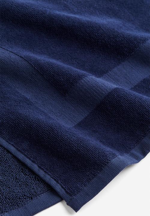 H&M - Velour bath towel - dark blue
