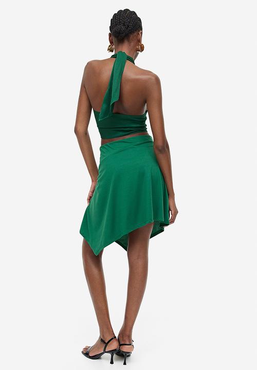 H&M - Asymmetric skirt - green