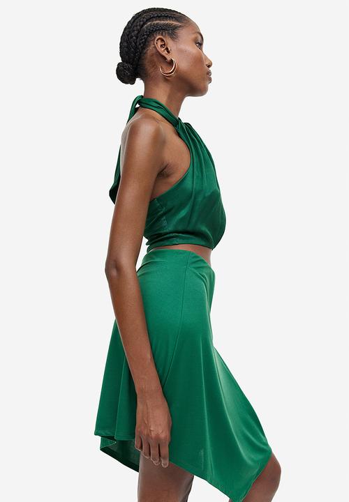 H&M - Asymmetric skirt - green