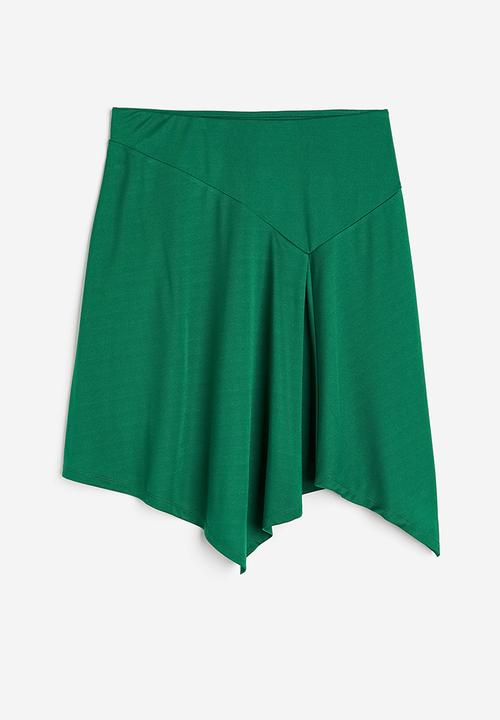 H&M - Asymmetric skirt - green