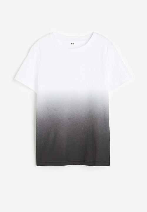 H&M - T-shirt - white ombre