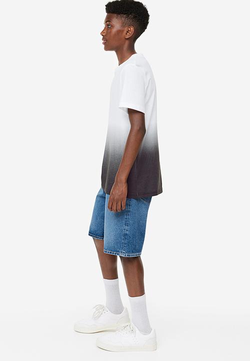 H&M - T-shirt - white ombre