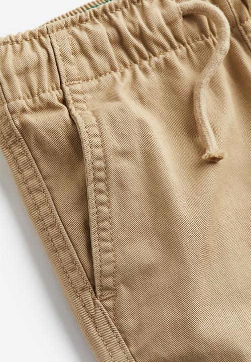 H&M - Twill joggers - beige