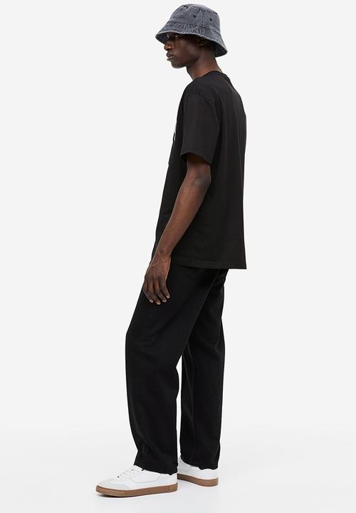 H&M - Relaxed fit printed t-shirt - black/new york
