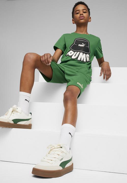 PUMA - Ess+ mid 90s graphic tee b - archive green