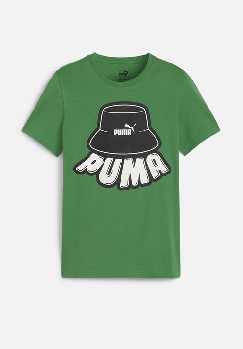 PUMA - Ess+ mid 90s graphic tee b - archive green
