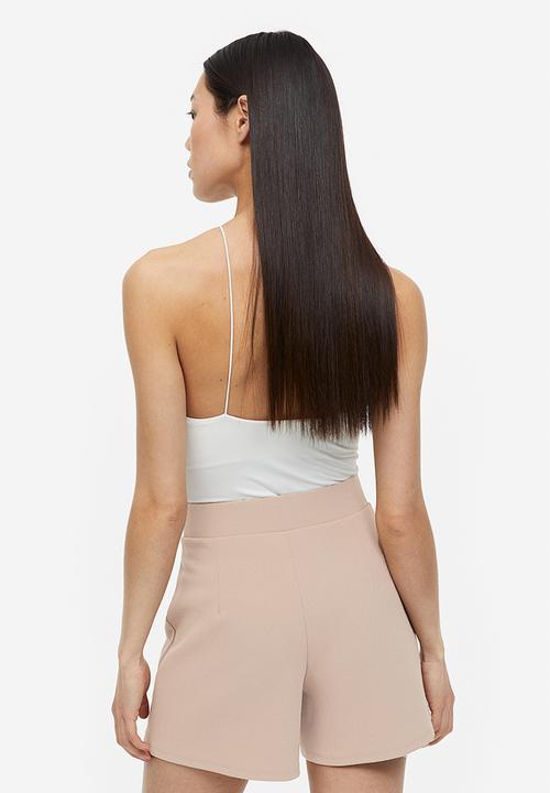 H&M - Button-front shorts - beige