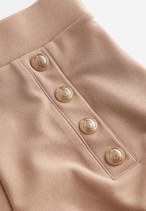 H&M - Button-front shorts - beige