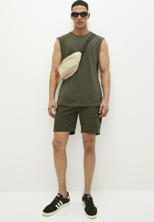 Superbalist - Twill Utility Pull On Shorts - Khaki 