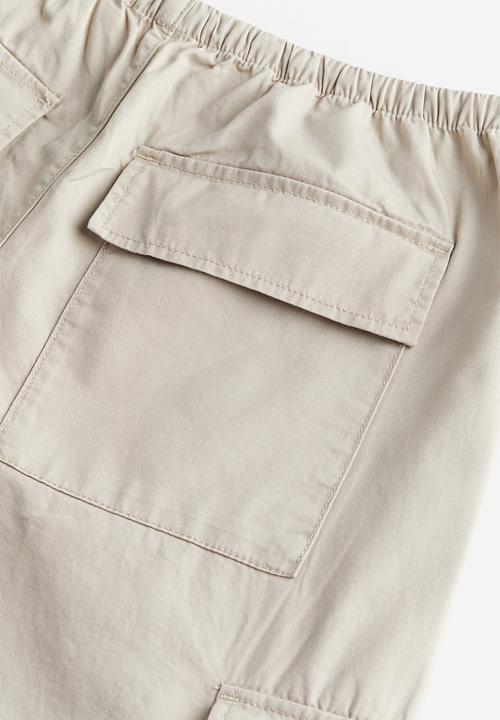 H&M - Cargo trousers - light beige