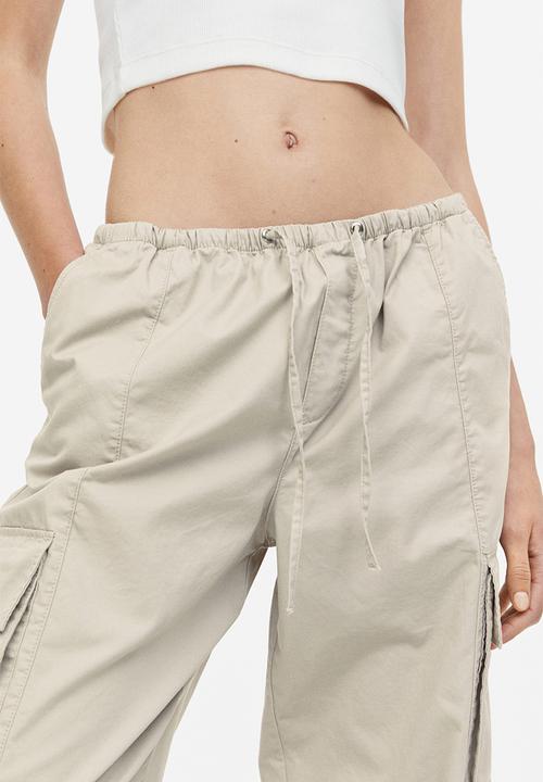 H&M - Cargo trousers - light beige