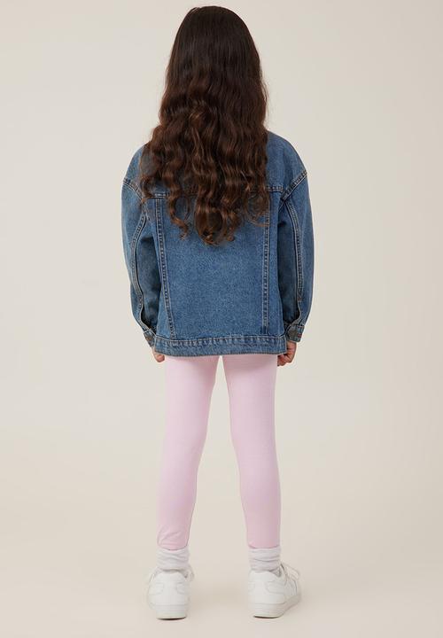 Cotton On - Huggie tights - blush pink/holographic speckle