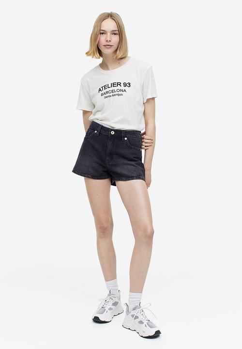 H&M - Denim shorts - dark grey