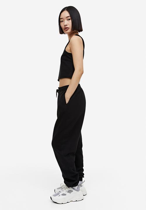 H&M - Cropped vest top - black