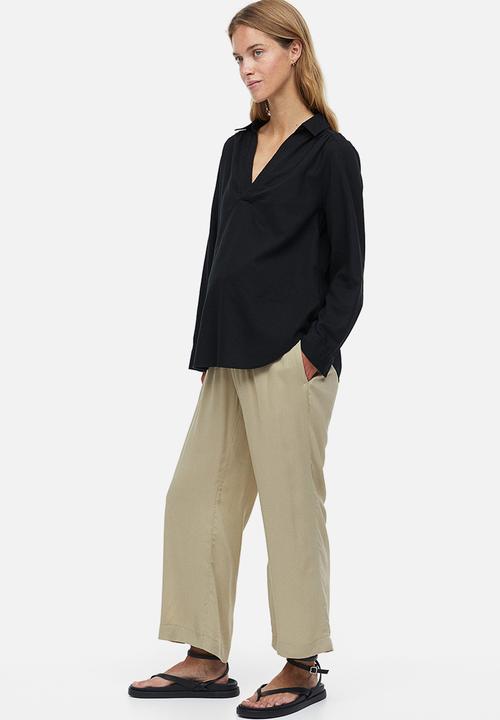 H&M - Mama ankle-length trousers - light khaki green