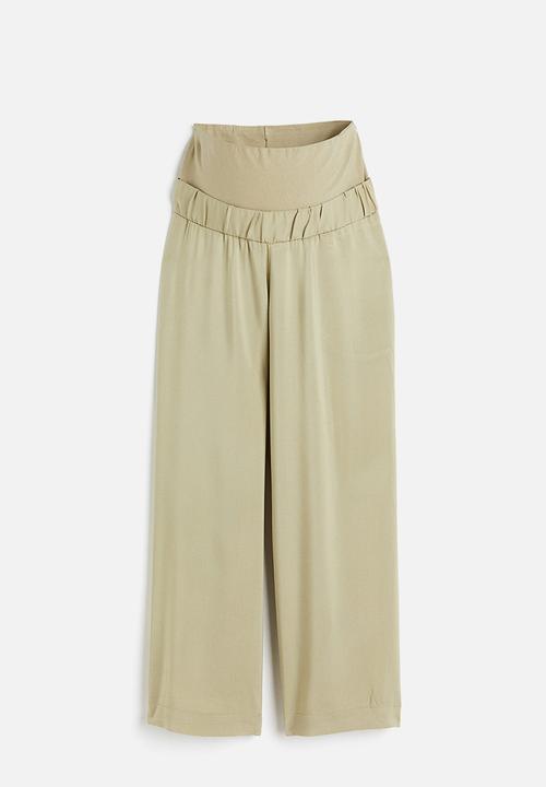 H&M - Mama ankle-length trousers - light khaki green