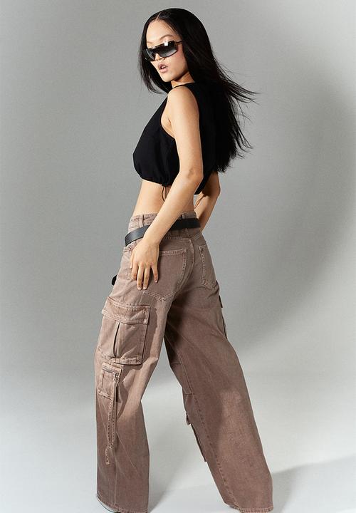 H&M - Cropped top - black