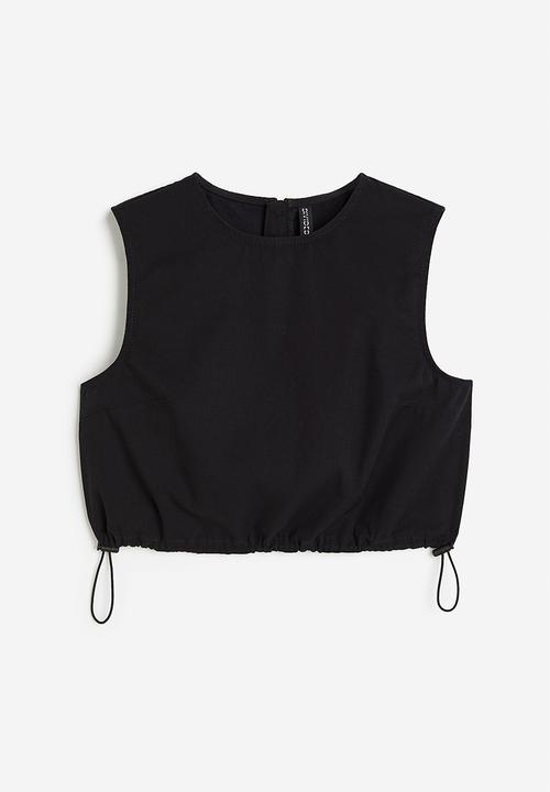 H&M - Cropped top - black