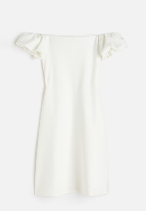 H&M - Off-the-shoulder dress - white