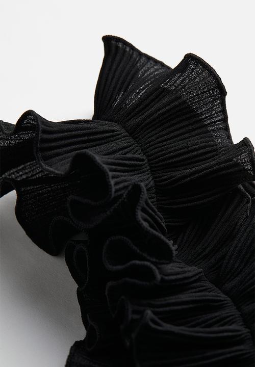 H&M - One-shoulder thong body - black