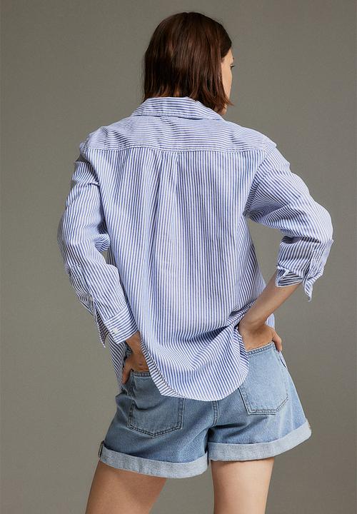 H&M - Cotton shirt - blue