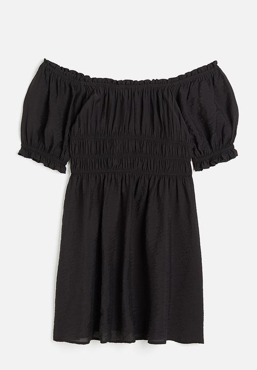 H&M - Off-the-shoulder dress - black