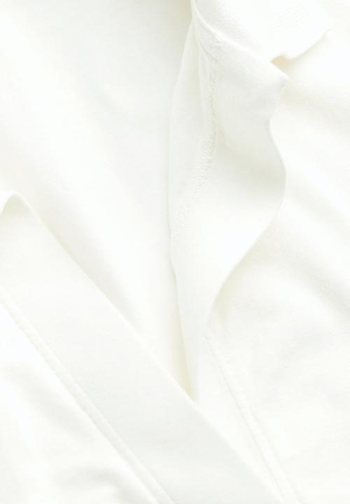 H&M - Collared cropped top - white