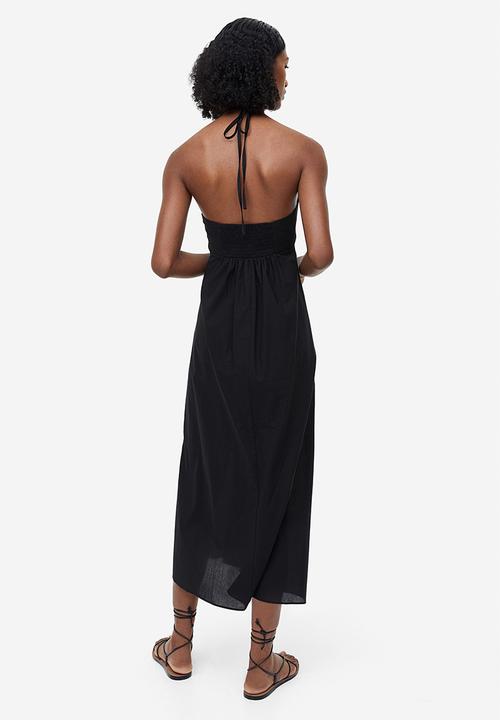 H&M - Cotton halterneck dress - black