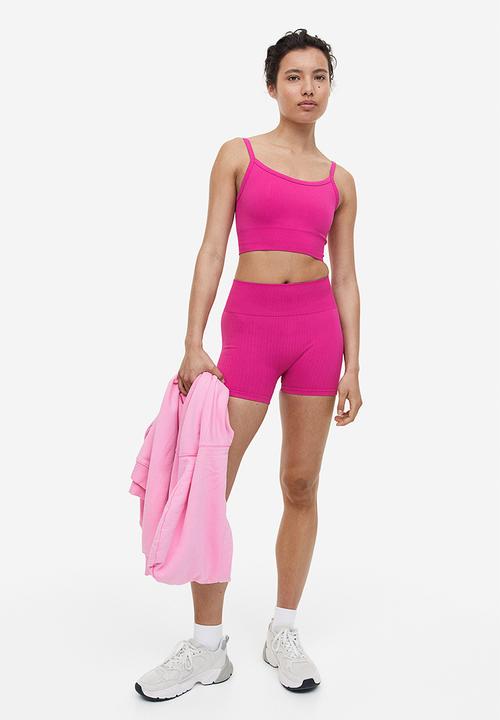 H&M - Drymove™ seamless hotpants - cerise 