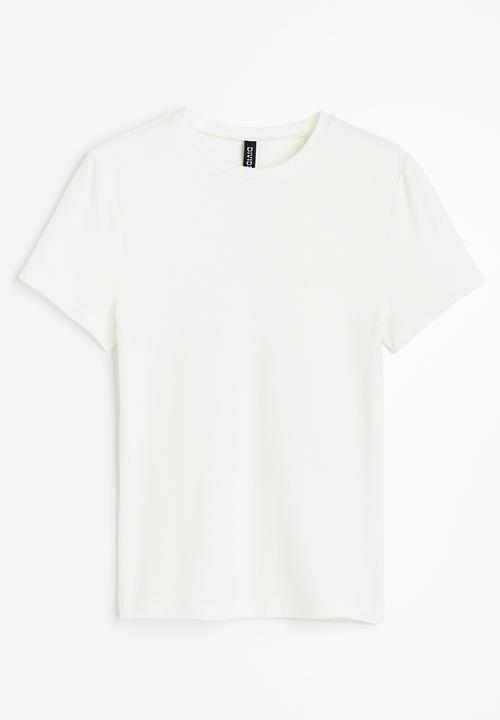 H&M - Fitted t-shirt - white