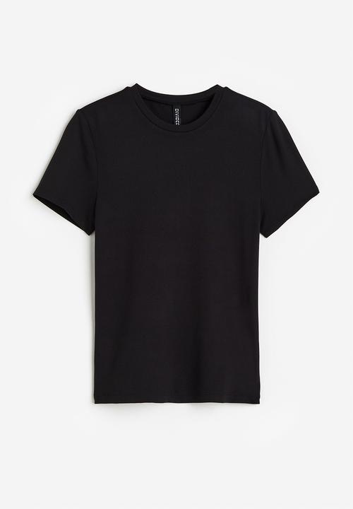 H&M - Fitted t-shirt - black