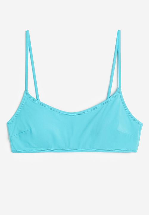 H&M - Padded bikini top - turquoise