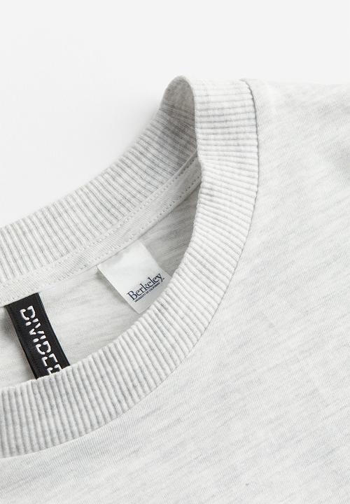 H&M - Oversized printed T-shirt - grey marl berkeley university 