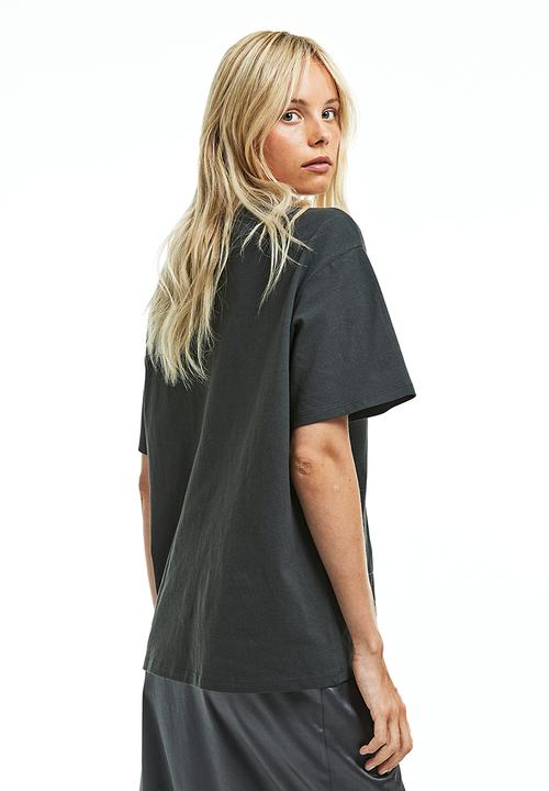 H&M - Oversized printed T-shirt - black kurt cobain