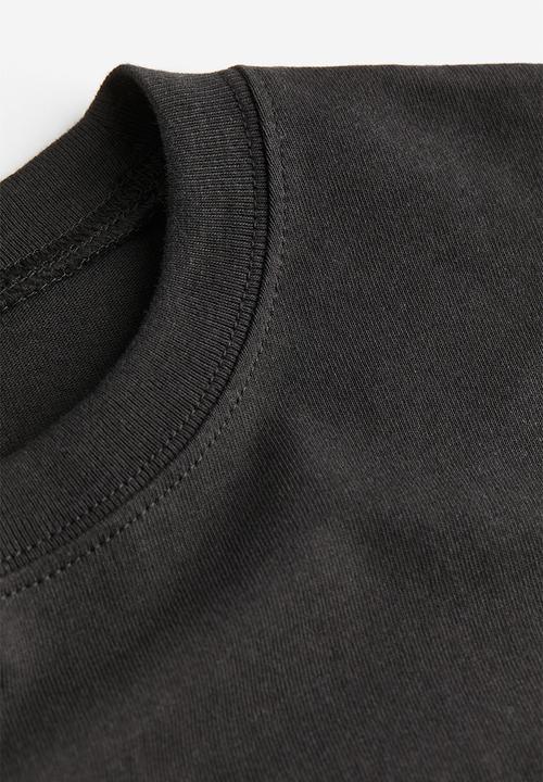 H&M - Oversized printed T-shirt - black kurt cobain