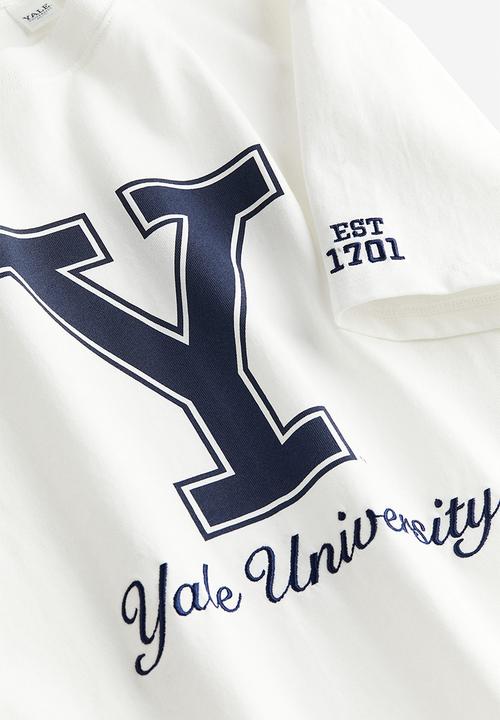 H&M - Oversized printed T-shirt - white yale