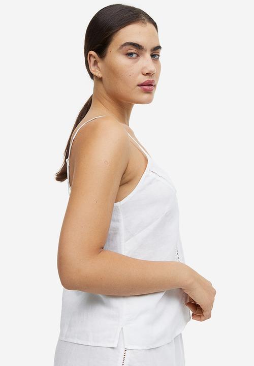 H&M - Linen-blend pyjamas - white