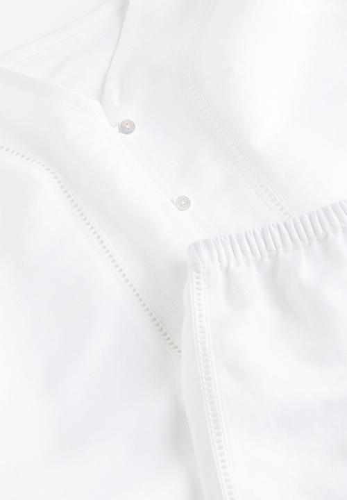 H&M - Linen-blend pyjamas - white