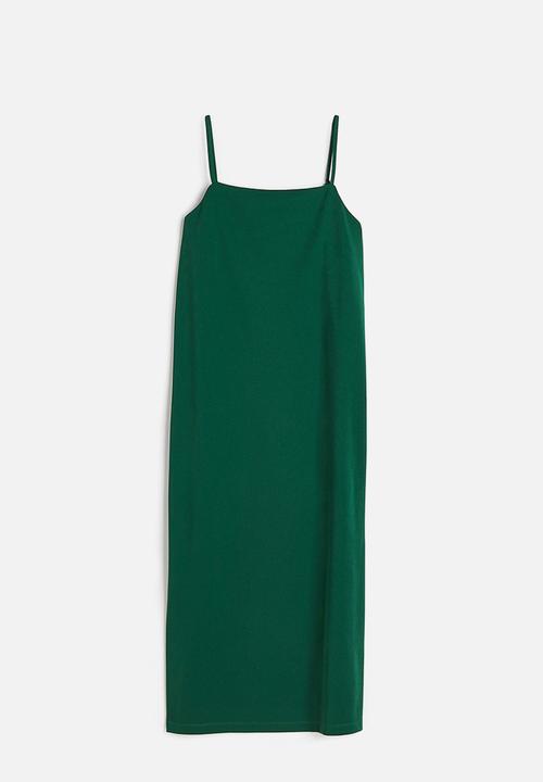 H&M - Jersey slip dress - dark green