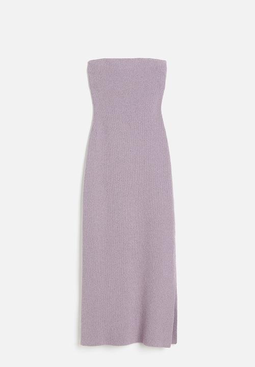 H&M - Knitted bandeau dress - lilac