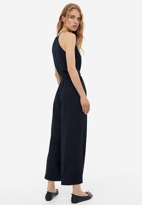 H&M - Satin jumpsuit - dark blue