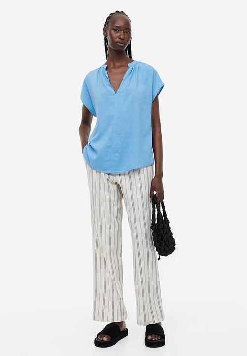 H&M - V-neck blouse - blue