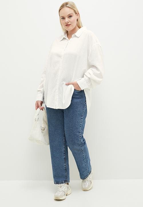Cotton On - Plus Haven Long Sleeve Shirt - White