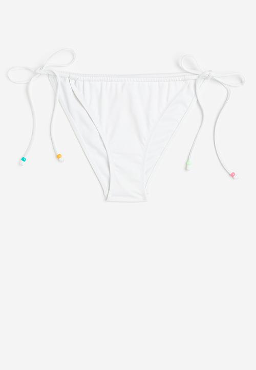 H&M - Tie tanga bikini bottoms - white